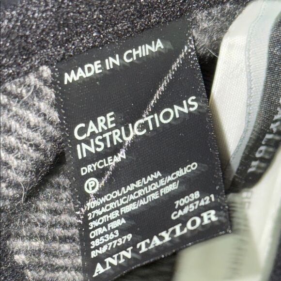 Ann Taylor Black Poncho Shrug Sweater with Asymmetrical Drape - Picture 4 of 11